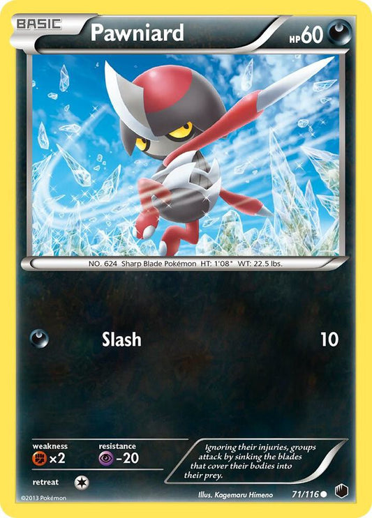 Pokemon Pawniard 71/116 Plasma Freeze