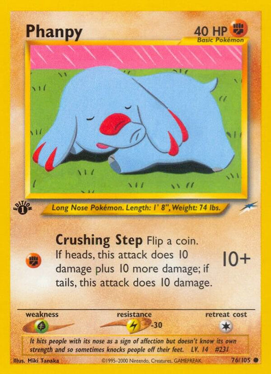 Pokemon Phanpy 76/105 Neo Destiny