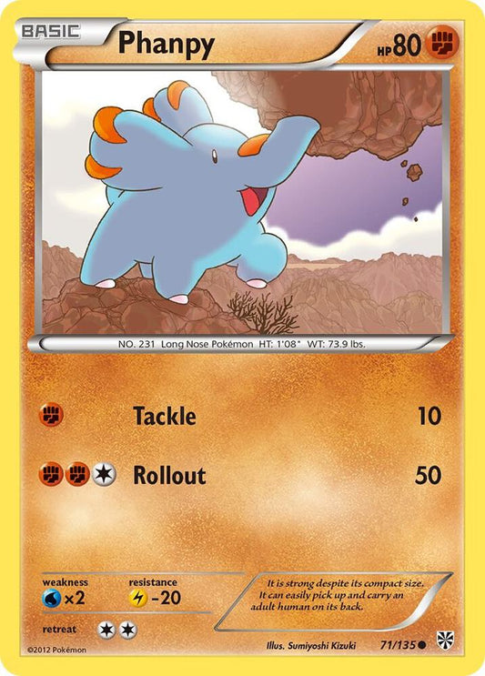 Pokemon Phanpy 71/135 Plasma Storm