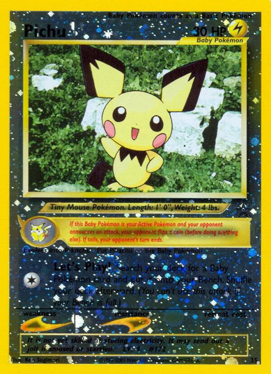 Pokemon Pichu #35 WOTC Promo