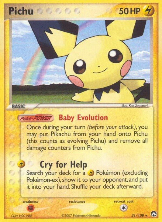 Pokemon Pichu 21/108 Power Keepers