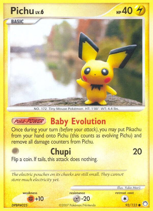 Pokemon Pichu 93/123 Mysterious Treasures