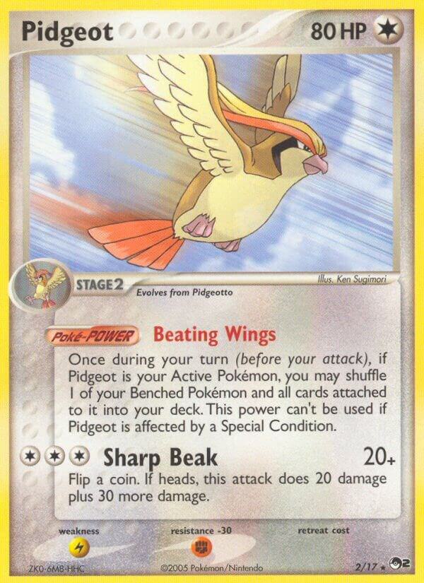 Pokemon Pidgeot 2/17 POP Series 2