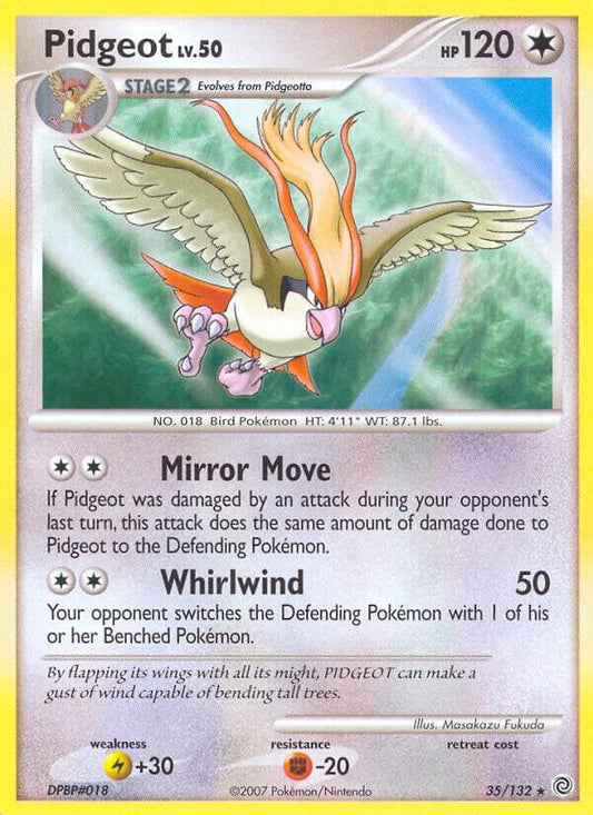 Pokemon Pidgeot 35/132 Secret Wonders