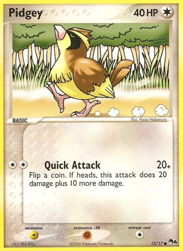 Pokemon Pidgey 12/17 POP Series 4