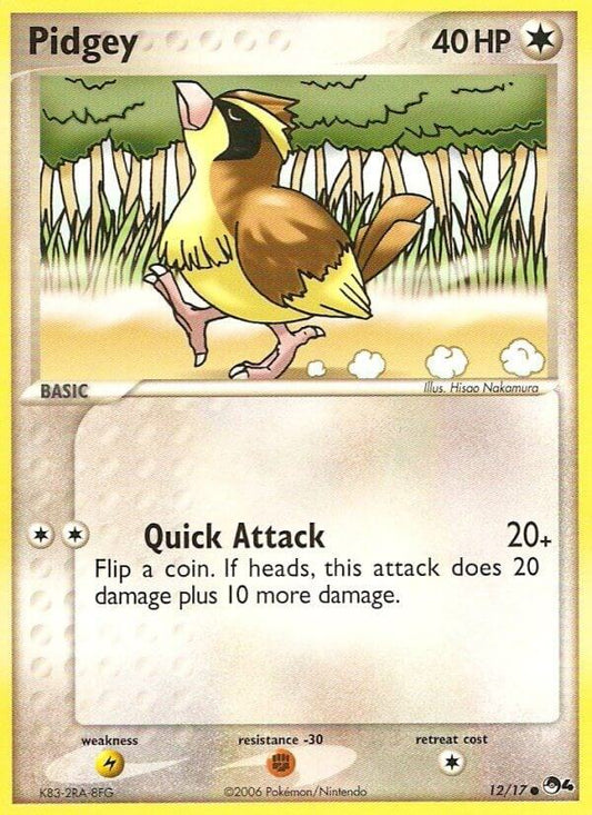 Pokemon Pidgey 12/17 POP Series 4
