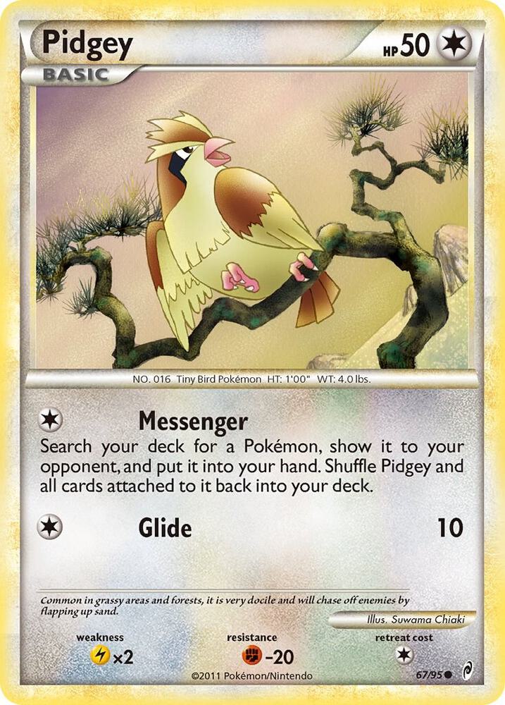 Pokemon Pidgey 67/95 Call of Legends