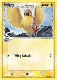 Pokemon Pidgey δ 77/110 Holon Phantoms