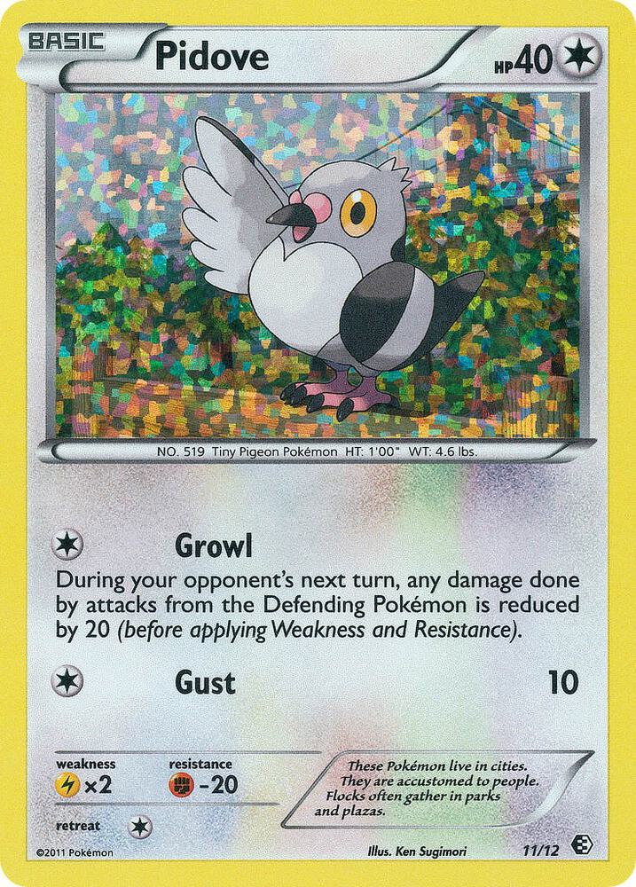 Pokemon Pidove 11/12 McDonald's Collection 2011