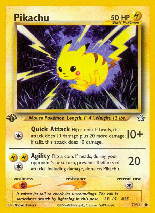 Pokemon Pikachu # 70 Neo Genesis