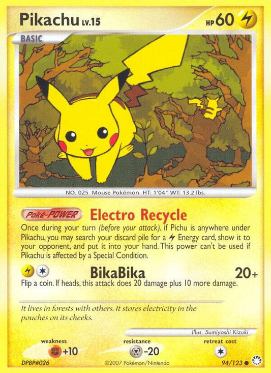 Pokemon Pikachu 94/123 Mysterious Treasures