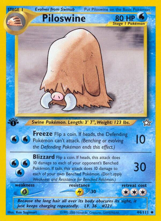 Pokemon Piloswine # 44 Neo Genesis