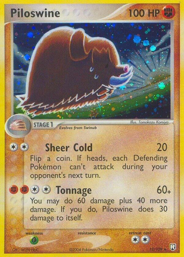 Pokemon Piloswine 13/109 Team Rocket Returns