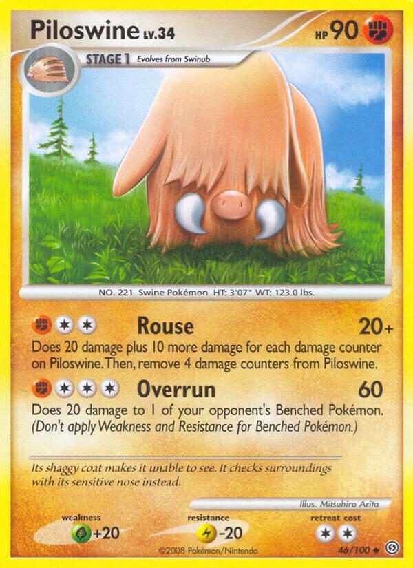 Pokemon Piloswine 46/100 Stormfront