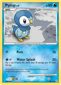 Pokemon Piplup 93/130 Diamond & Pearl