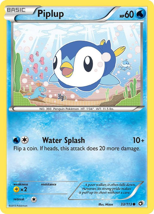Pokemon Piplup 33/113 Legendary Treasures