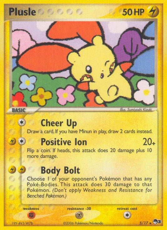Pokemon Plusle 5/17 POP Series 3