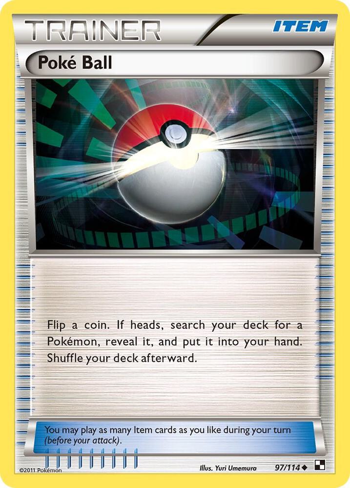 Pokemon Poké Ball 97/114 Black & White