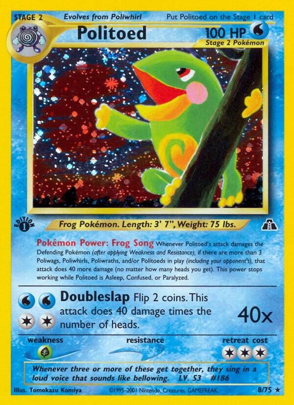 Pokemon Politoed 8/75 Neo Discovery