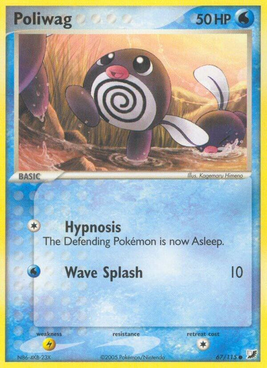 Pokemon Poliwag 67/115 Unseen Forces