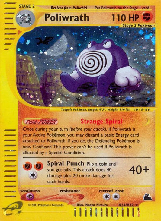 Pokemon Poliwrath H24/144 Skyridge