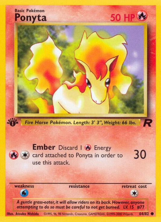 Pokemon Ponyta #64 Team Rocket