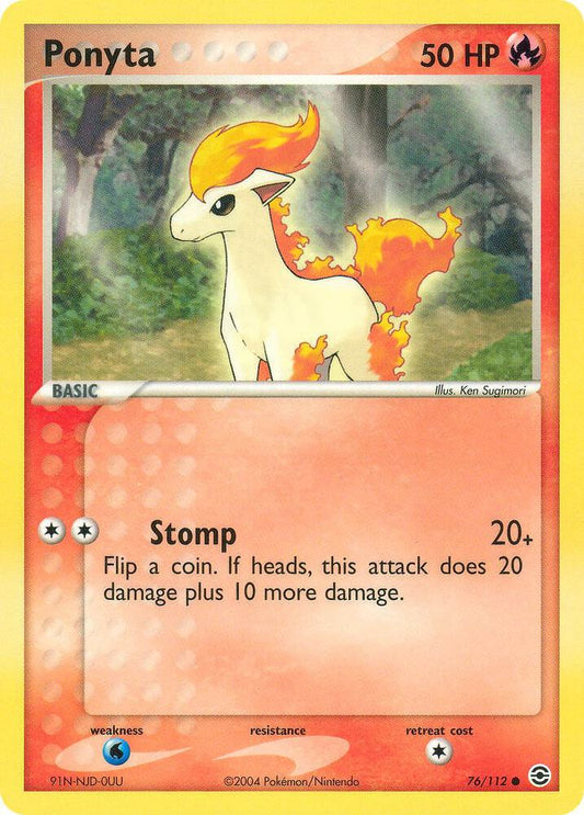 Pokemon Ponyta 76/112 FireRed & LeafGreen