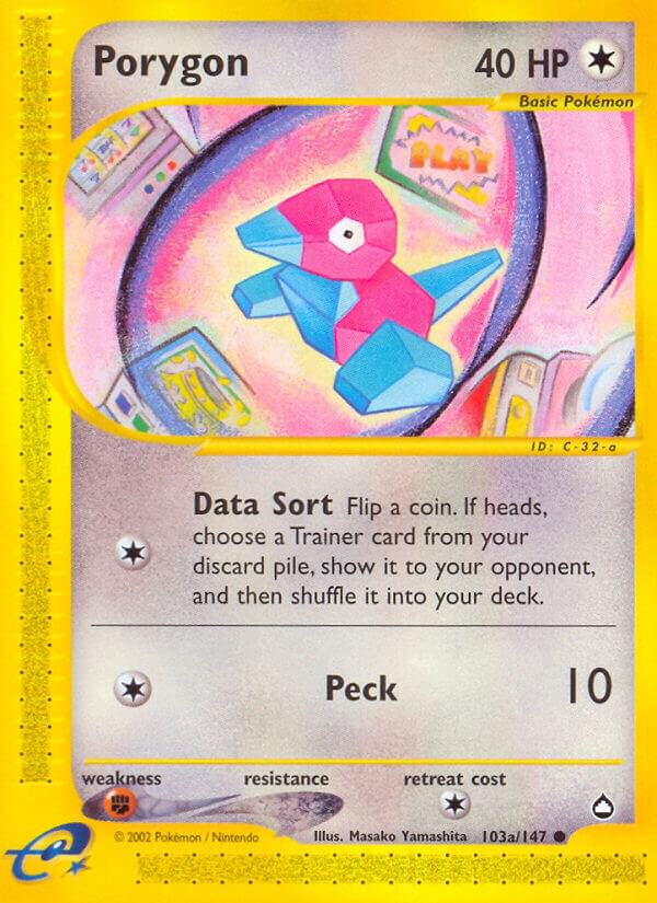Pokemon Porygon_a 103a/147 Aquapolis