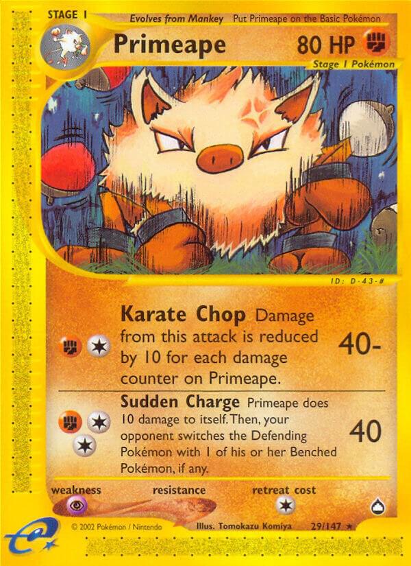 Pokemon Primeape 29/147 Aquapolis