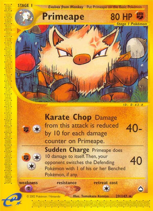 Pokemon Primeape 29/147 Aquapolis