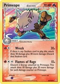 Pokemon Primeape δ 50/110 Holon Phantoms