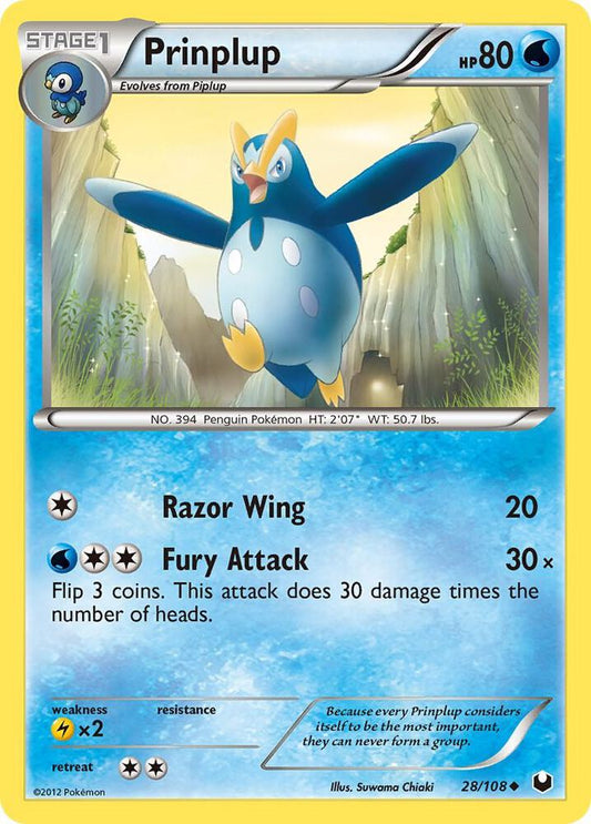 Pokemon Prinplup 28/108 Dark Explorers
