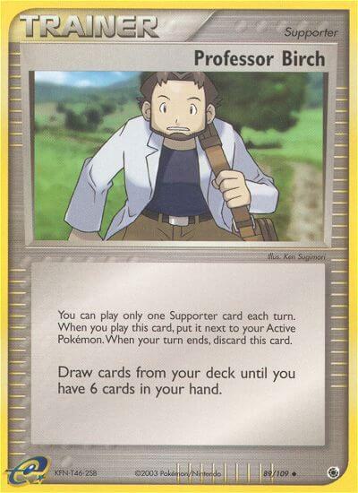 Pokemon Professor Birch 89/109 EX Ruby & Sapphire