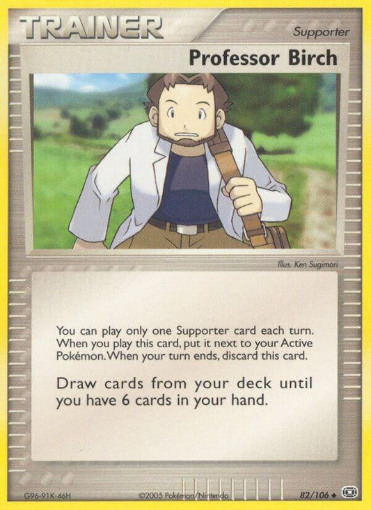 Pokemon Professor Birch 82/106 Emerald