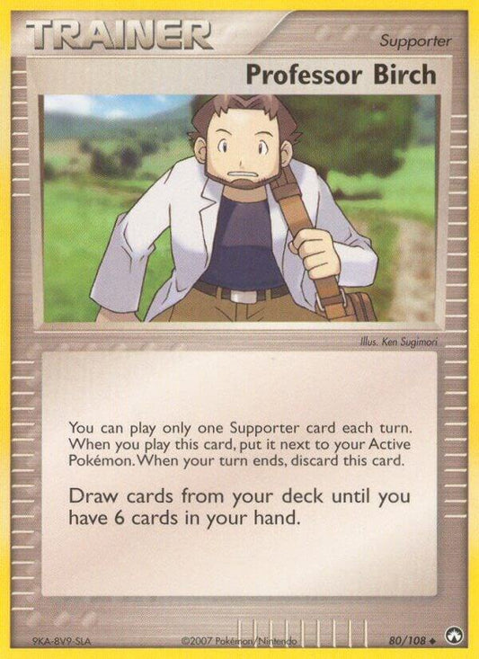 Pokemon Professor Birch 80/108 Power Keepers