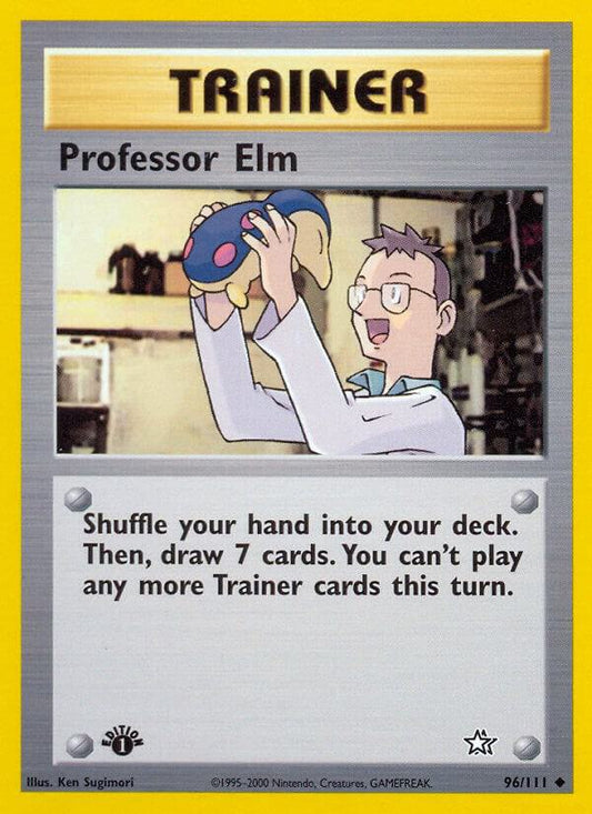 Pokemon Professor Elm # 96 Neo Genesis