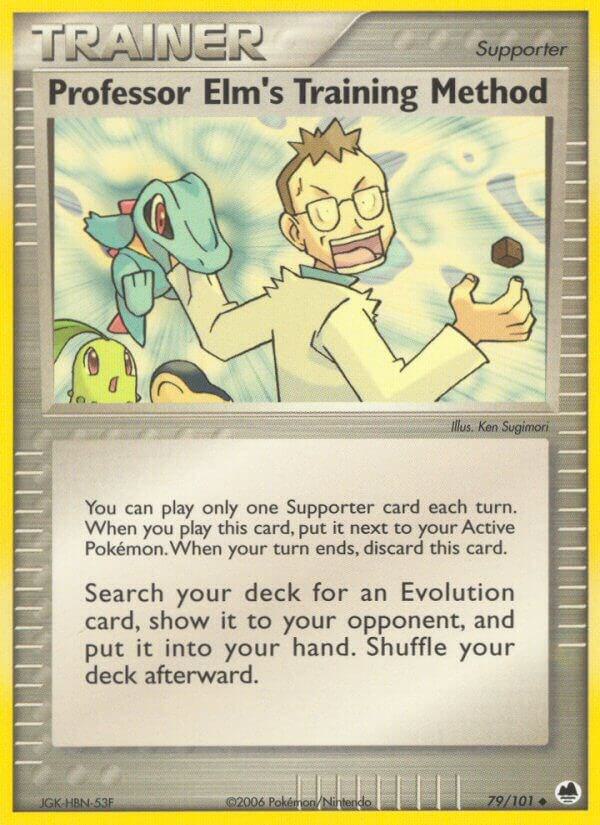 Pokemon Professor Elm's Training Method 79/101 Dragon Frontiers