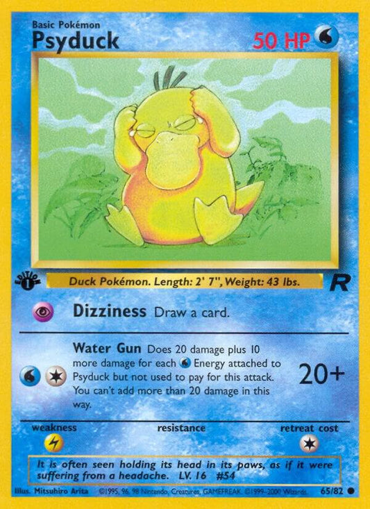 Pokemon Psyduck #65 Team Rocket