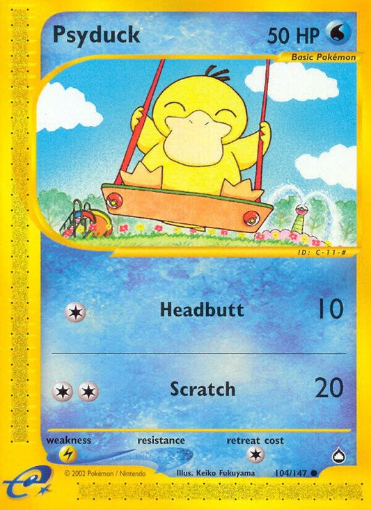 Pokemon Psyduck 104/147 Aquapolis
