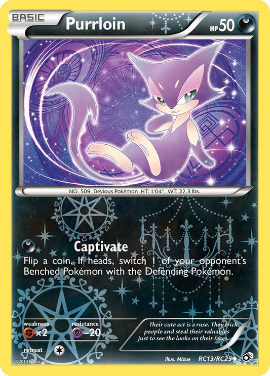 Pokemon Purrloin RC13/RC25 Legendary Treasures