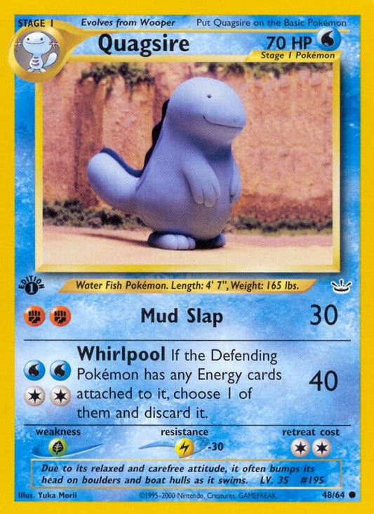 Pokemon Quagsire 48/64 Neo Revelation