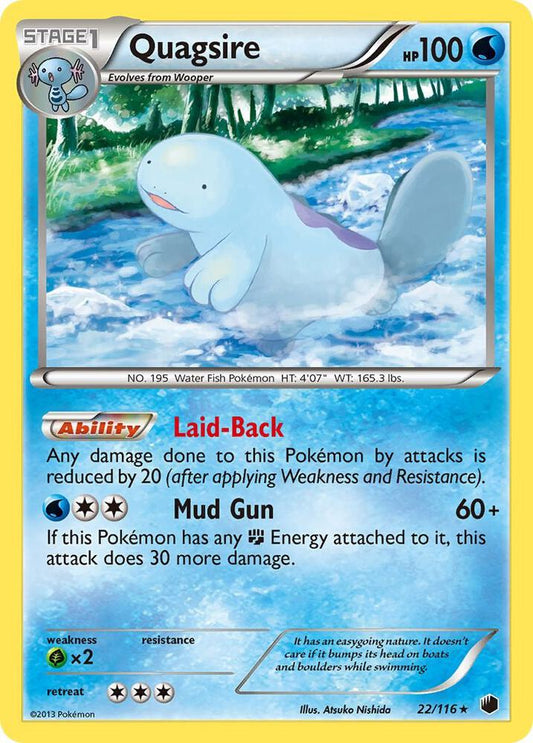 Pokemon Quagsire 22/116 Plasma Freeze