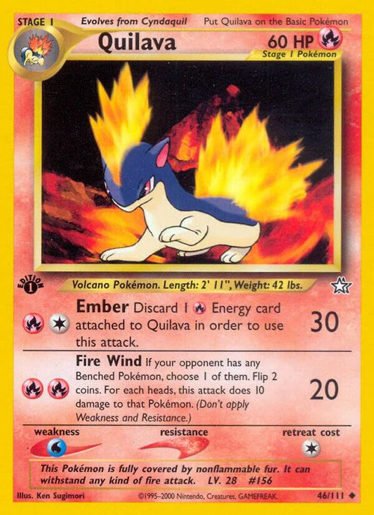 Pokemon Quilava # 46 Neo Genesis