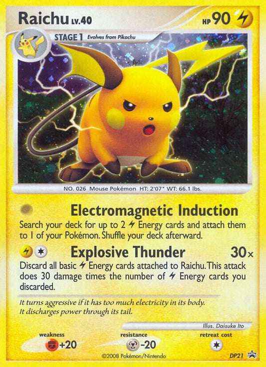 Pokemon Raichu DP21 Diamond & Pearl Promos