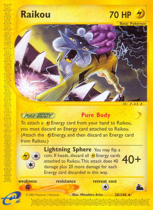 Pokemon Raikou 28/144 Skyridge