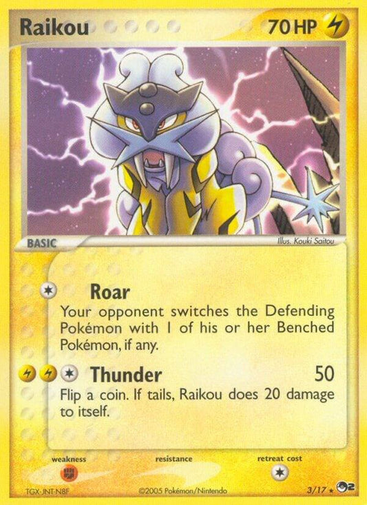 Pokemon Raikou 3/17 POP Series 2