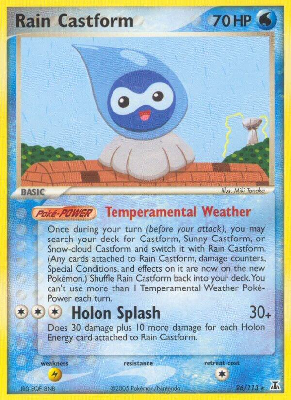 Pokemon Rain Castform 26/113 Delta Species
