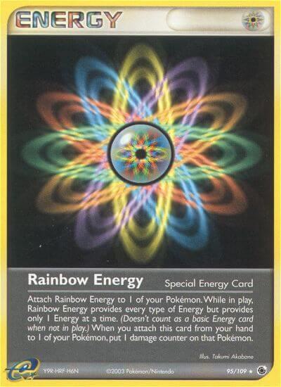 Pokemon Rainbow Energy 95/109 EX Ruby & Sapphire