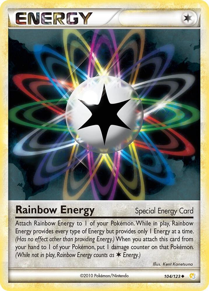 Pokemon Rainbow Energy 104/123 HeartGold & SoulSilver