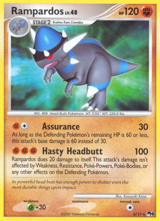 Pokemon Rampardos 5/17 POP Series 6